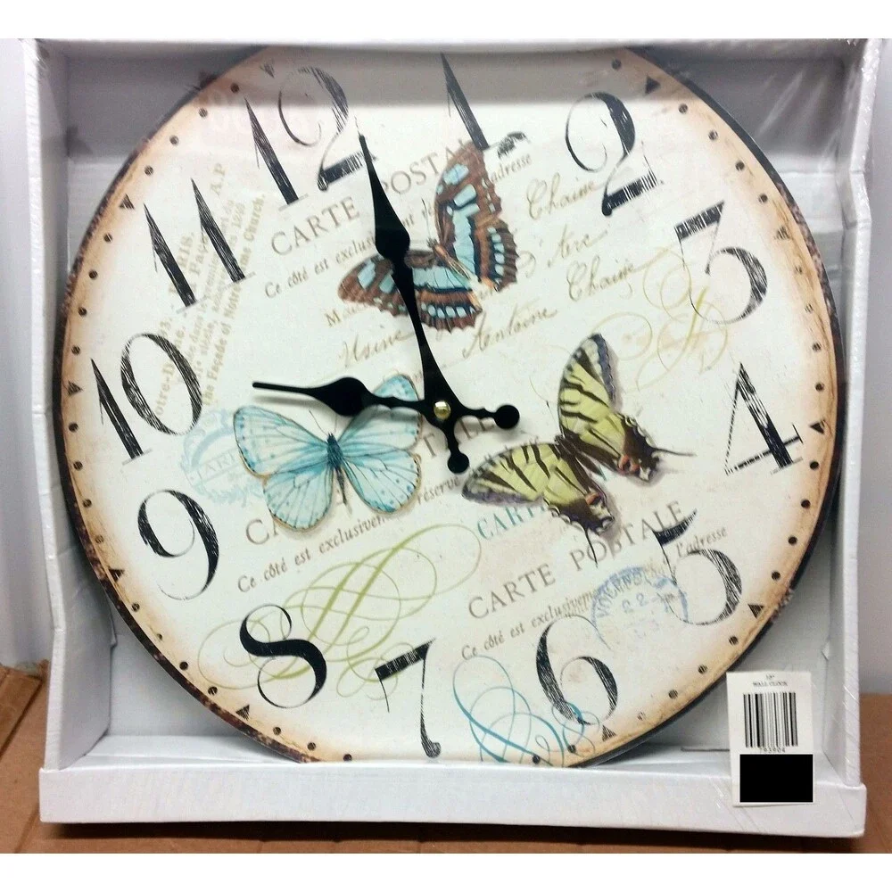 Kitchen Decorative Wall Plastic Clock,approx 13